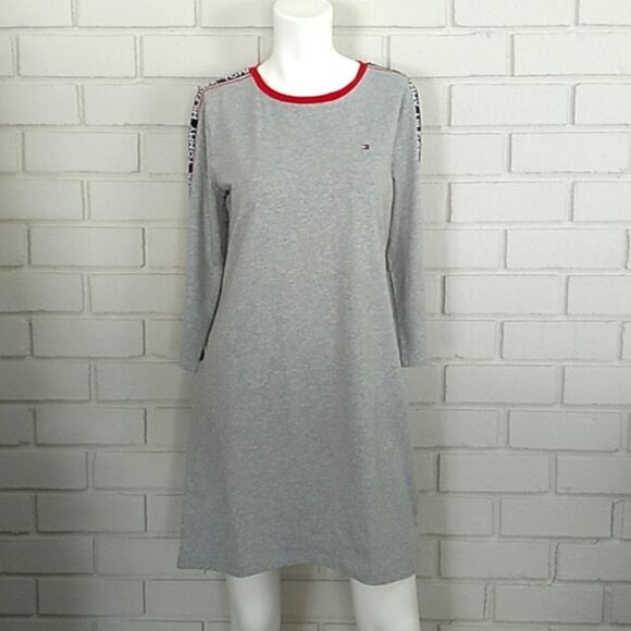 Tommy Hilfiger Gray 3/4 Sleeve Lounge dress. Size Small  NWT - Picture 1 of 12